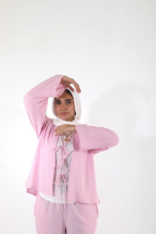 The Bow top. - Pink